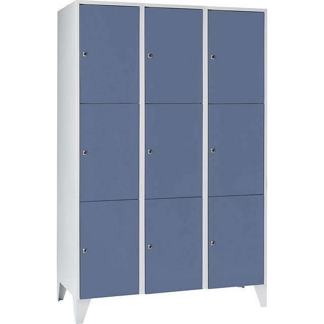 Wolf 3 compartments, 3 compartments, width 1200 mm, pigeon blue - pigeon blue RAL 5014