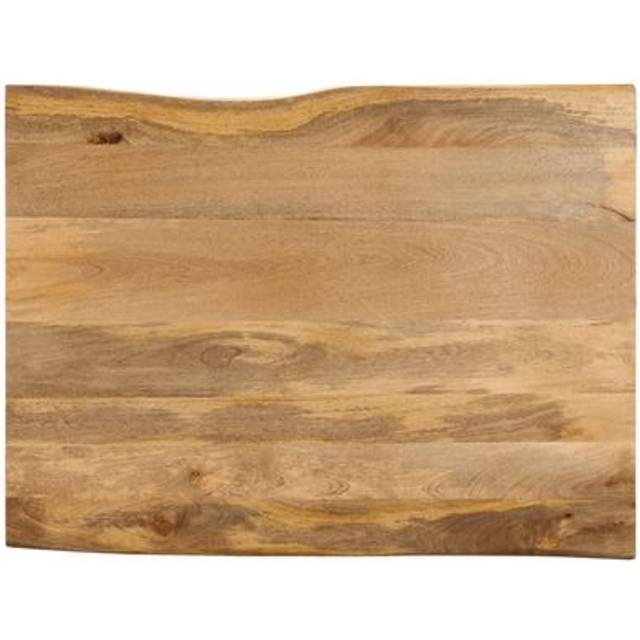 vidaXL Table Top 100x80x2.5 cm Live Edge Solid Wood Mango - Brown