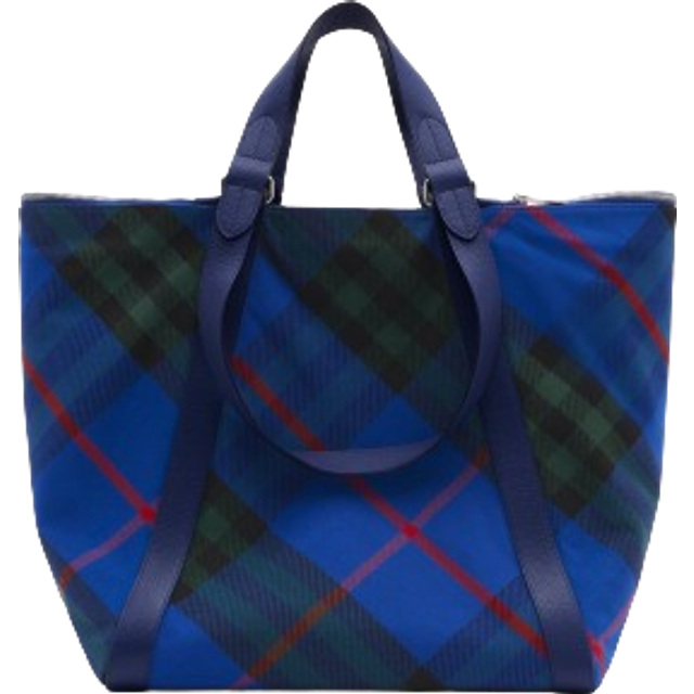 Burberry Check Print Adjustable Shoulder Straps Tote Bag - Two Tone (Size OS)