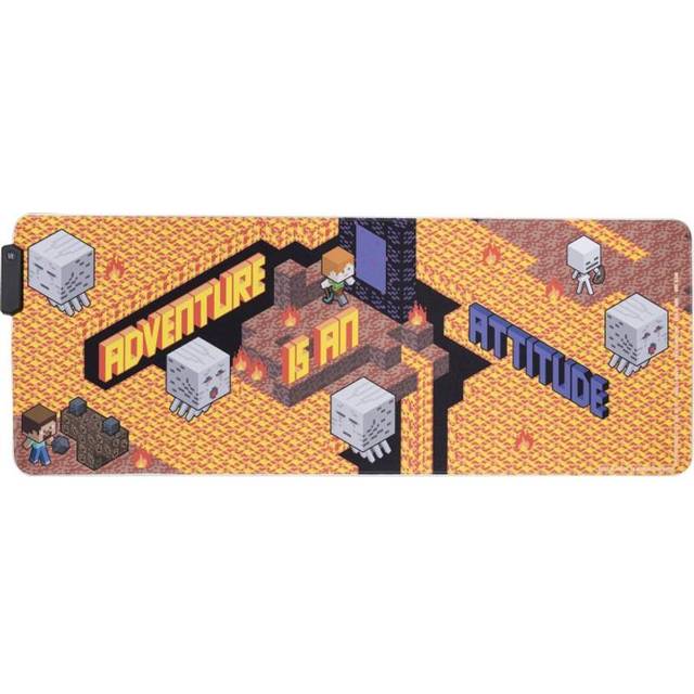 Minecraft Light Up Desk Mat