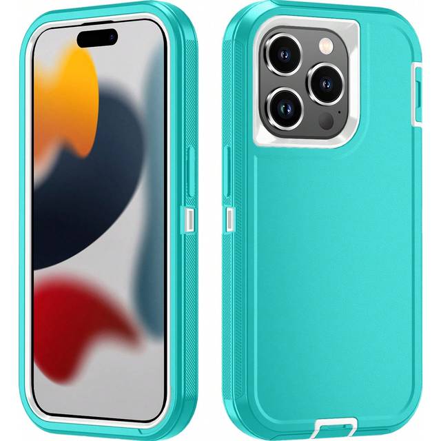 SHEIN Apple Anti Drop, Shock-Absorbing, And Abrasion Resistant, Full Body Protective Phone Case, Sturdy, Three In One Protective Case Compatible With IPhone