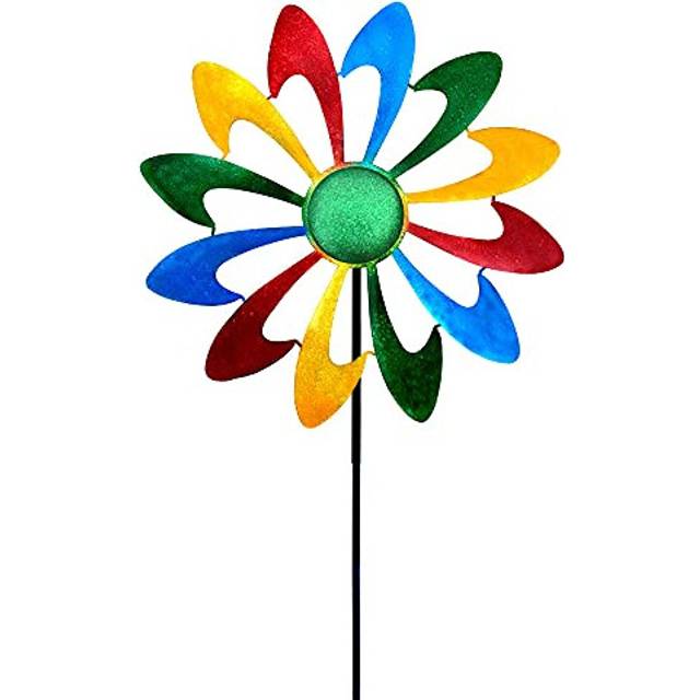 Wind Spinner 11.5 Inch Wind Sculptures for Patio Lawn and Garden Let You Feel Different Visual Effects and Relax Your Mood