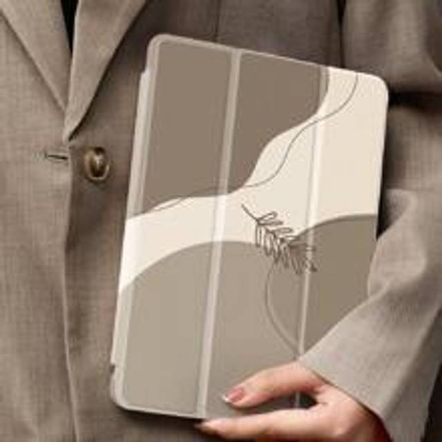 Brown Block IPad-fodral Kompatibel med IPad 10,2 tum 2021/2020 IPad 9:e/8:e generationen, kompatibel med Samsung Galaxy Tab/ Tab Cover, Med pennhållar - Multifärgad (Multi-size)