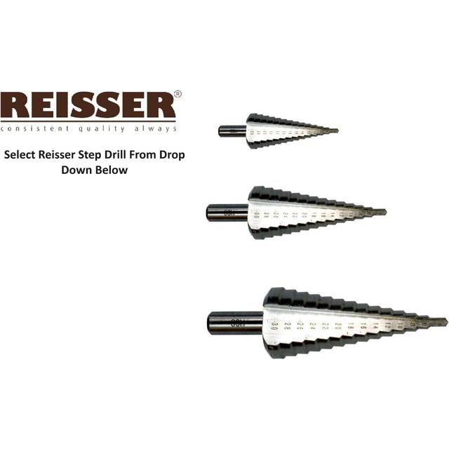 Reisser hss high speed steel metal conduit spiral step drills