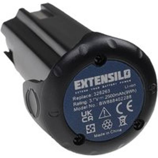 Extensilo - Battery Replacement for Hitachi / Hikoki 326263, 326299 for Electric Work Tool, Cordless Screwdriver, Air Nailer (2500 mAh, Li-ion, 3.6 v)