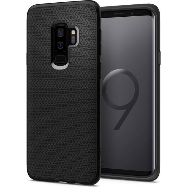 Spigen Liquid Air Case Kompatibel med Samsung Galaxy S9 Plus Fodral Skal -Black