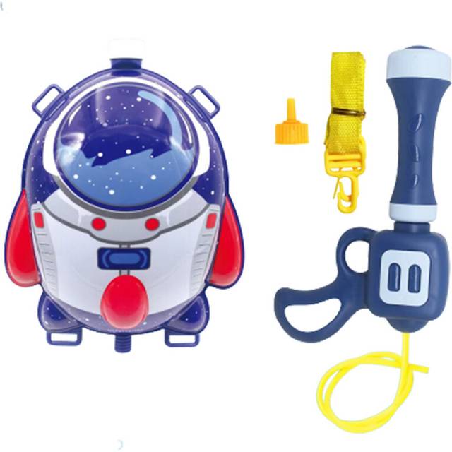 (1) Kids Cartoon Backpack Water Gun Pull Water Gun Summer Outdoor Beach Water