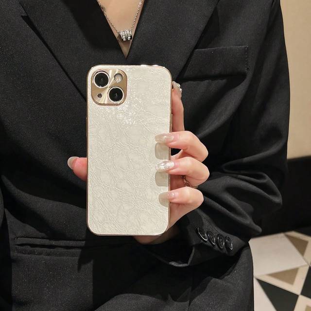 SHEIN New Vintage PU Leather Business Overseas Trade Phone Case, Compatible With Samsung S22/S23/S24/S25, Apple IPhone 11/12/13/14/15/16 Pro/Pro Max, Luxury