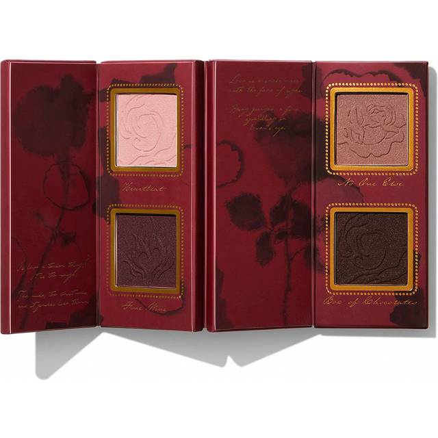 SHEGLAM Ember Rose Burning Devotion Color Palette 4 Colors Valentines Gift Eyeshadow Palette Creamy Matte Long-Lasting High Pigment Vegan Eyeshadow Father&#39;s D