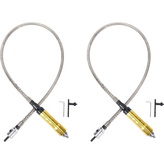 2X Grinder Tool Flexible Flex Shaft Fits + 0.3-6.5mm Handpiece for Style Electric Drill Tool