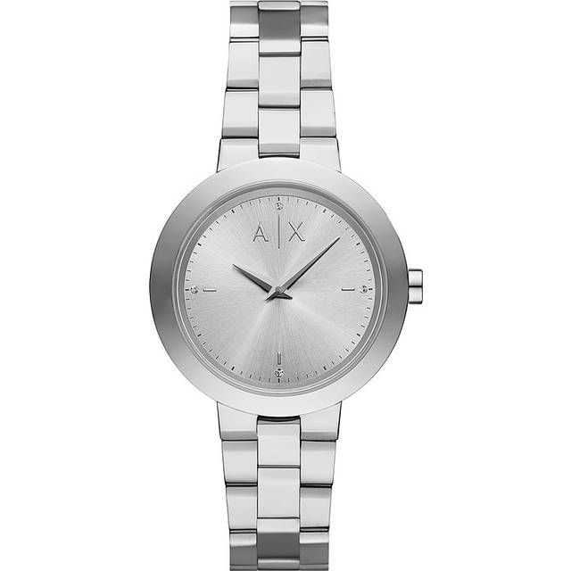 Armani Exchange Two-Hand Silver Dial Stainless Steel Women’s Watch AX5170