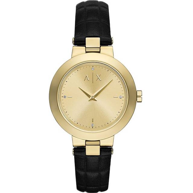 Armani Exchange AX5174 Black Leather Strap Watch - W65453