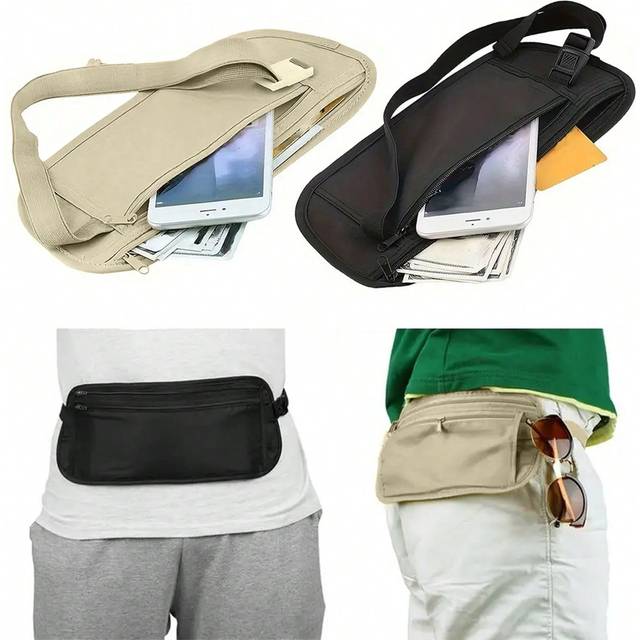 SHEIN 1pc Mini Fanny Pack Belt Bag, Fashionable Water-Proof Waist Pack With Adjustable Strap, Versatile Passport Waist Bag For Traveling, Hiking, Jogging, C
