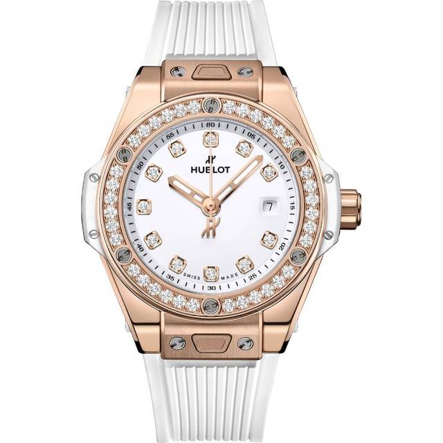 Hublot King Gold and Diamond One Click Watch - Black - 33mm