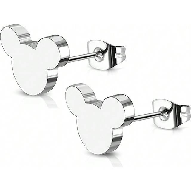 Disney 1pair Disney Fashion Mickey Mouse Stainless Steel Earrings Simple Cute Cartoon Earrings For Friends Birthday Gift