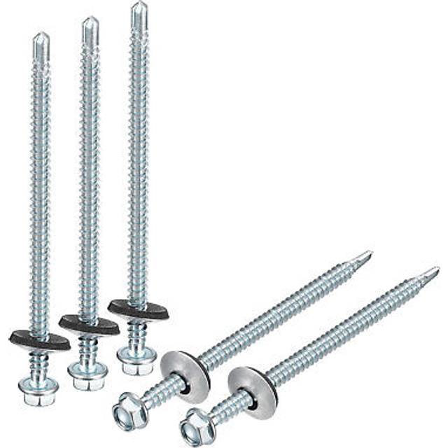 12 X 4 Self Drilling Screws, 25pcs Roofing Screws With Epdm Washer