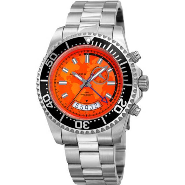 Varos Meldrin 44mm Quartz GMT - Orange - One Size
