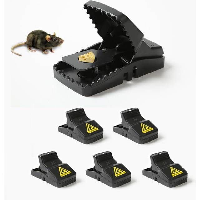 6pk Plastic Reusable Mouse Trap Rodent Rat Snap Catcher Mice Kill Pest Control