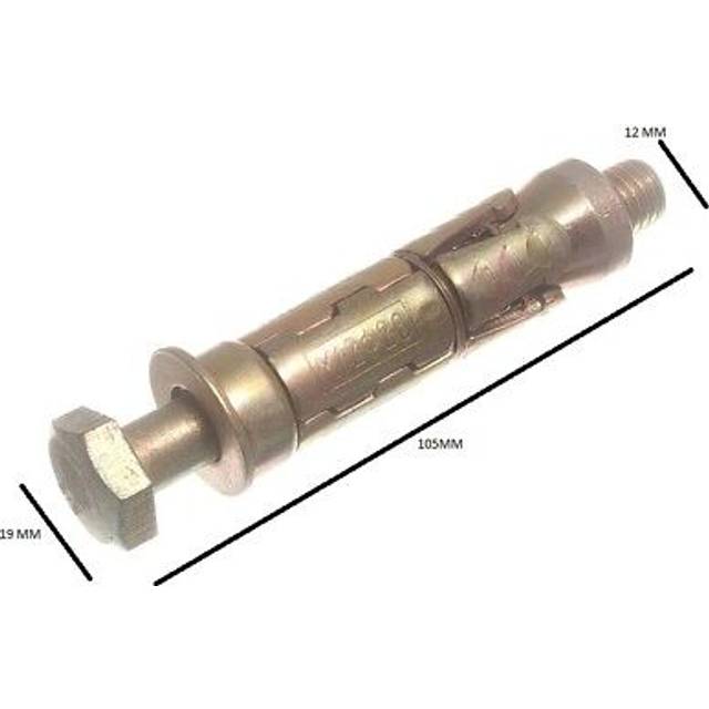 Loose Shield Anchor Bolt M12 Bolt M16 Shield By 100mm Length Yzp Pack Of 24