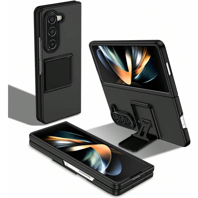 SHEIN Apple 1 Piece Of Black Folding Three-Dimensional Gear Adjustment Bracket, Lens Protection Telescopic, Non-Stick Fingerprint, Light And Thin, Full-Cove