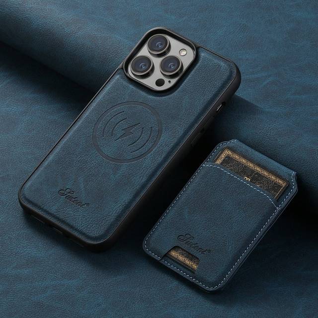 Suteni 2-In-1 Detachable PU Leather Phone Case With Card Slot & Wallet Compatible With IPhone 16 Pro Max, 15 Plus, 14, 13, 12, 11, Galaxy S25, S24 Ultra, S23