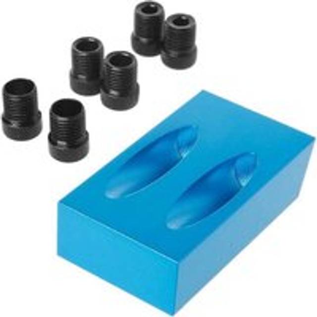 15 Degree Angle Pocket Hole Jig Kit with 6/8/10mm Hole Adapter for Woodworking Angle Drill Guide - Alwaysh