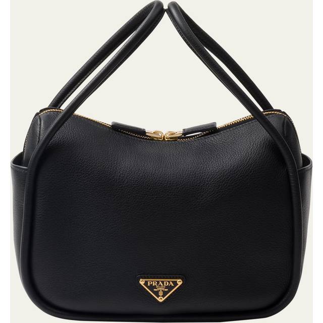 Prada Womens Black Darling Leather Shoulder Bag 1 Size - BLACK