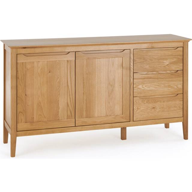 Natural Solid Oak Sideboards - Large Sideboard - Copenhagen Range - Oak Furnitureland