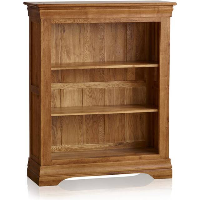 Rustic Solid Oak Bookcases - Small Bookcase - French Farmhouse Range - Oak Furnitureland