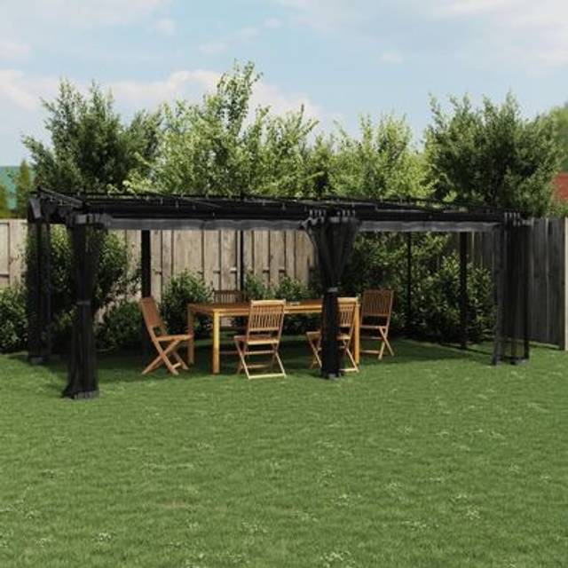 Vidaxl - Gazebo with Mesh Walls Anthracite 6x3 m Steel