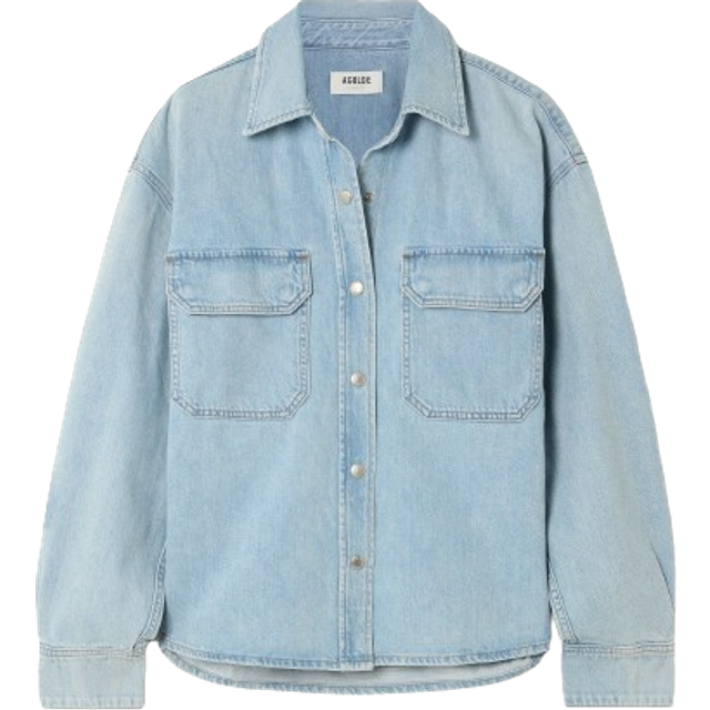 AGOLDE Blue Gwen Denim Shirt - Tension - M