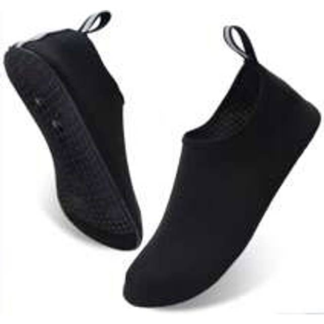 Vattenskor Barfota Aqua Yoga Strumpor Snabbtorkande Strandbadskor Surfskor För Damer Herr, Strandtillbehör, Strandtillbehör, Poolmadrass - Svart (34-35,36-37,38-39,40-41,42-43,44-45,46-47)