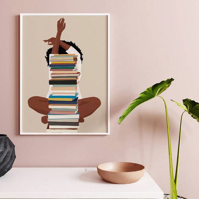 SHEIN 1pc Art, African American Wall Art, Black Art Print, Printable Wall Art, Black Wall Art, Wall Decor, Modern Canvas Wall Art, Posters For Room, Room De