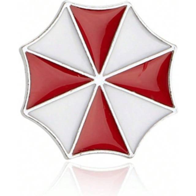 SHEIN European And American Tv Show Accessory Red Umbrella Design Alloy Brooch Pin