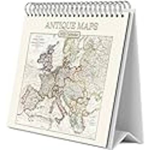 Antique Maps Easel Desk Calendar 2025