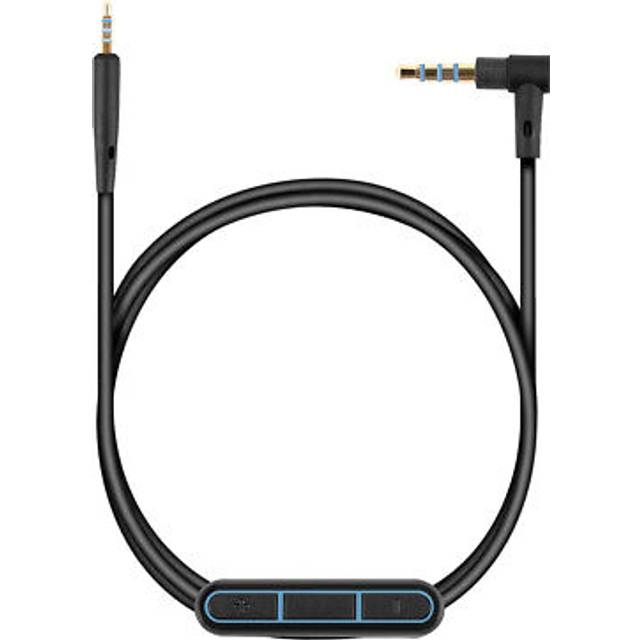 kwmobile Hörlurskabel för Bose QuietComfort 35/35II / 25/QC25/QC35 II / QC35/On-Ear 2/OE2/OE2i/SoundTrue – Ersättningskabel 150 cm mikrofon volymkontroll – 3,5 mm uttag
