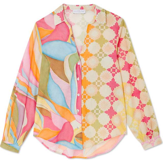 Never Fully Dressed Multi Abstract Miley Shirt