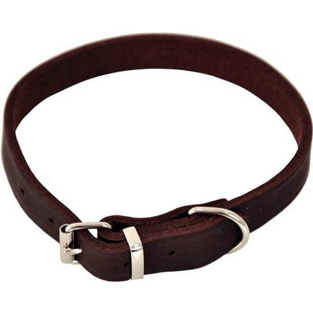 Dogman Läderhalsband Lina Ställbart Brun - 16mmX40cm