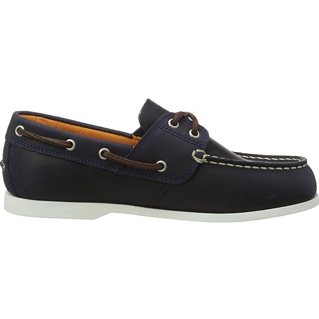 Timberland båtskor för män, Marinblå fullkorn, 7.5