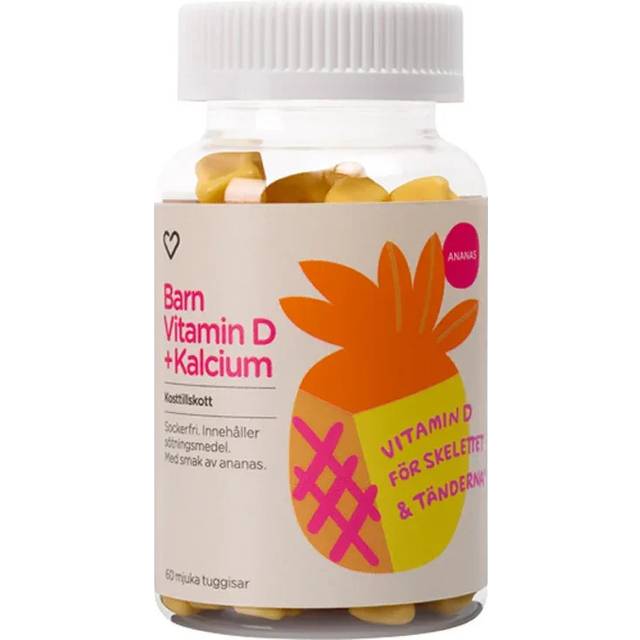 Hjärtats Barn Vitamin D + Kalcium tuggisar 60 st