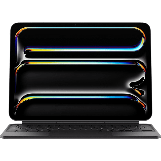 Apple iPad Magic Keyboard – tangentbord och fodral till iPad Pro 11 tum (M4), bekvämt att skriva på, inbyggd styrplatta, rad med funktionstangenter, svenskt – svart ​​​​​​​