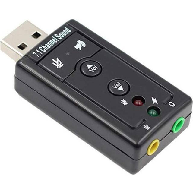 Hod Health And Home 7.1 External Usb Sound Card To Jack 3.5Mm Headphone Audio Adapter Microphone Sound Cards (External)