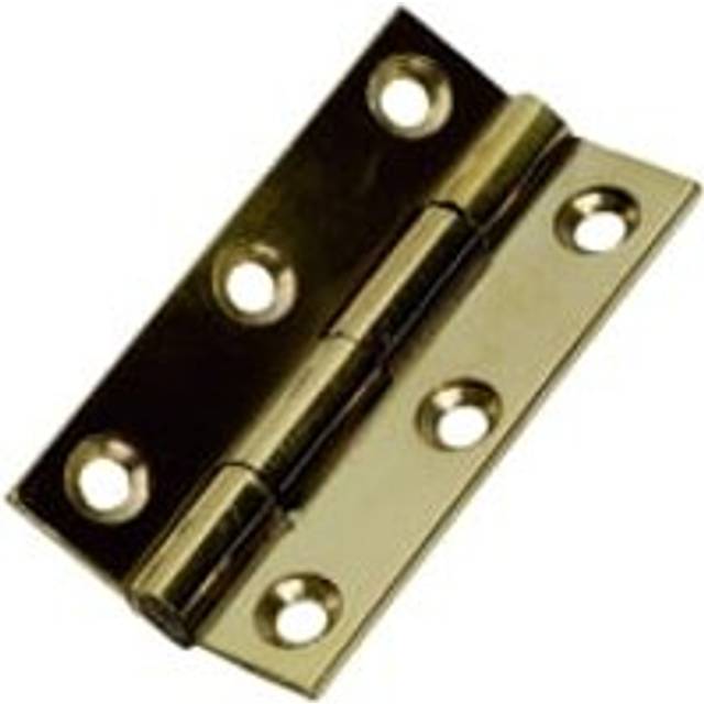 Wickes Solid Brass Butt Hinge - 51mm - Pack of 2