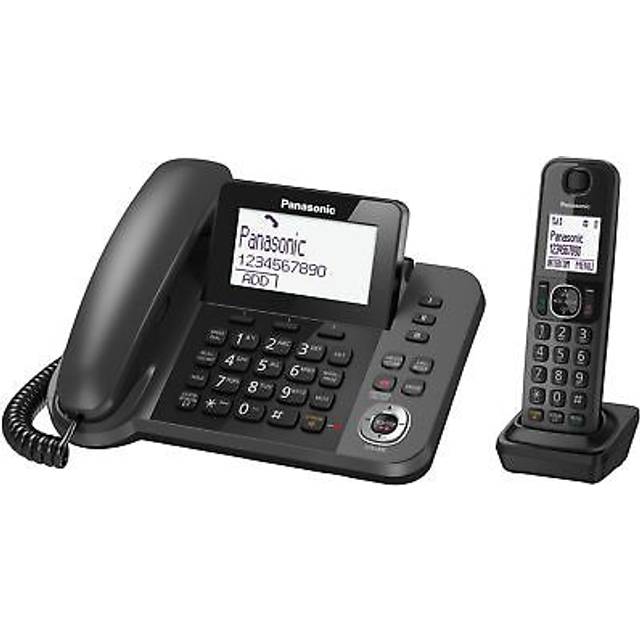Panasonic kx-tgf320e corded & cordless phone combo home office answer machine