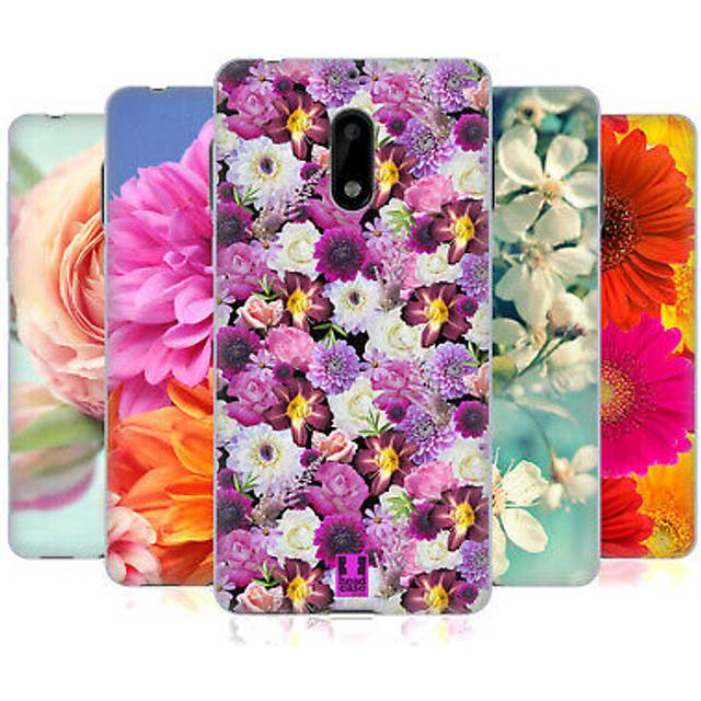 Head case designs flowers gel case for nokia phones 1