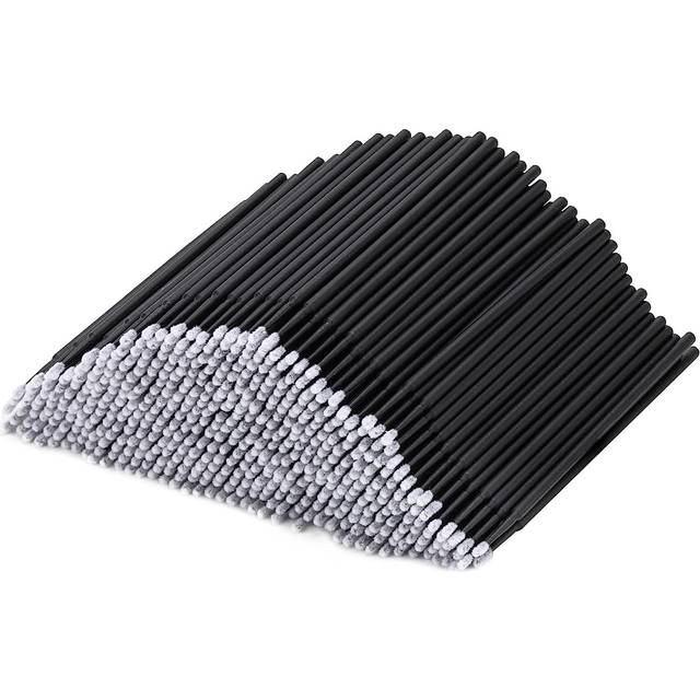 SHEIN 100pcs Disposable Makeup brush Miniature smudge brush, 100pcs  flexible ultra-fine mascara wand for mascara brush, eyebrow brush, makeup brush, eyelas