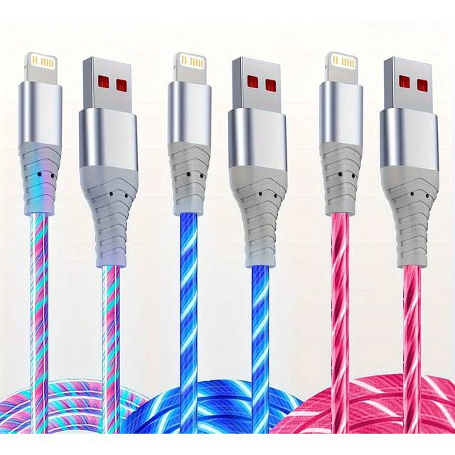 BinBoom Light Up Charger Cord, LED Lightning Cables 1 Pack | MFi Certified | USB Fast Charging Cord Compatible With Apple 14 13 12 11 Pro Max XR XS X/8Plus/7P