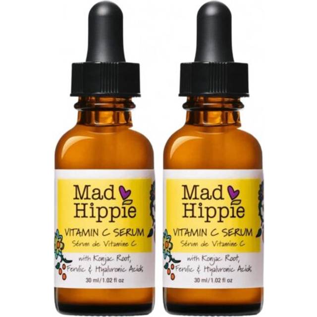 Mad Hippie Vitamin C Serum 2-Pack ? Brightening Serum with Hyaluronic Acid, Ferulic Acid, Vitamin E, 1.02 Oz Ea