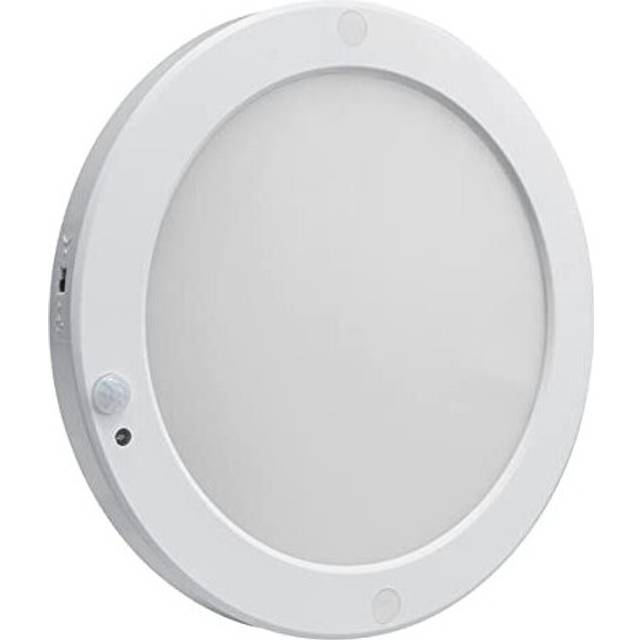 PIR LED Motion Sensor Ceiling Light Round Surface Mount 18w Panel 6500k High Brightness SMR18W