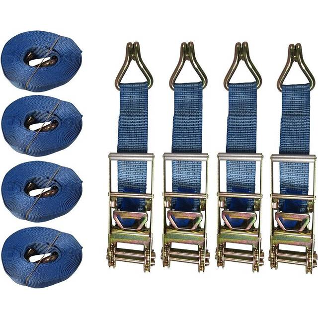 Tie Down Ratchet Straps 10T 75MM 12M X4 (Cargo Lashing Load J Claw)